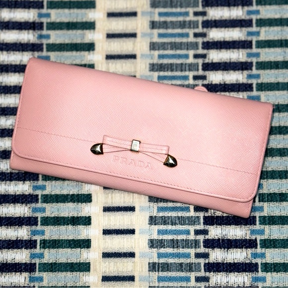 PRADA long double snap bow wallet - Picture 4 of 14